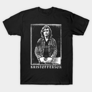 Kris Kristofferson \/\/ Original Retro Style Faded Design T-Shirt